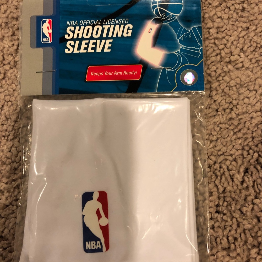 NBA official licensed shooting sleeve NEW white